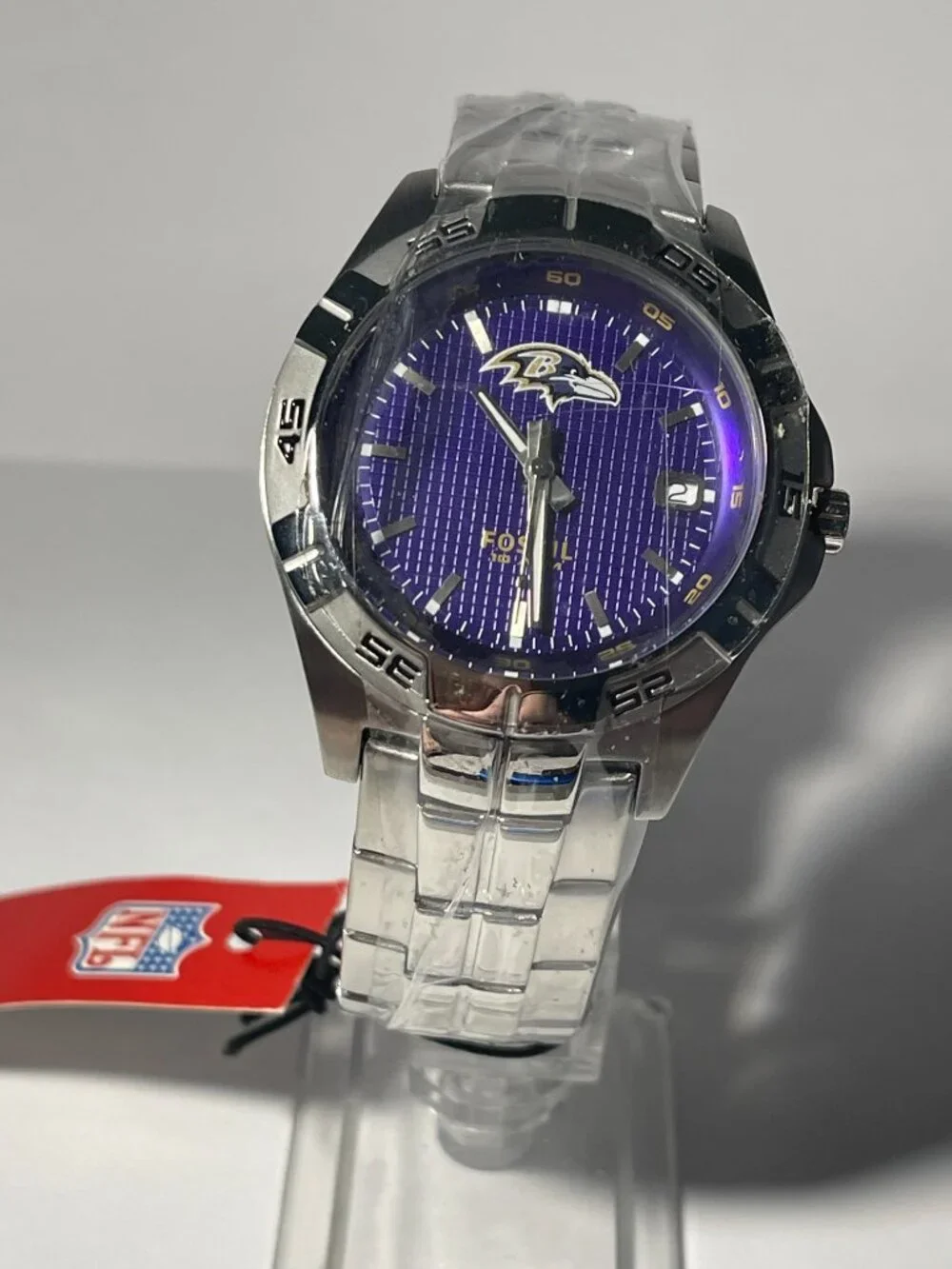 Baltimore Ravens NFL Stainless-Steel Watch by Fossil NEW (RARE)